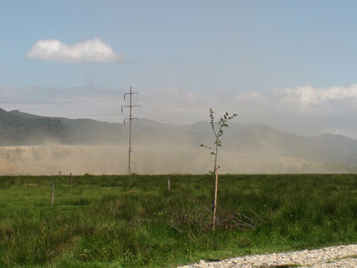 Foto: iaz Tautii de Sus - nori de praf (c) eMaramures.ro